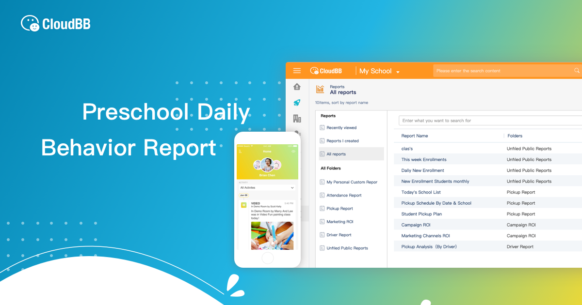Preschool Daily Behavior Report